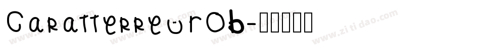 Caratterre ROB字体转换